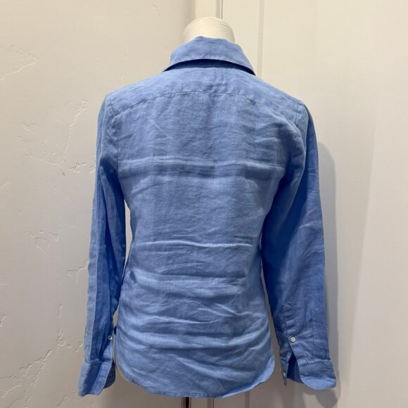 Banana Republic Classic 100% Linen Button Down Shirt XXS - Picture 4 of 8